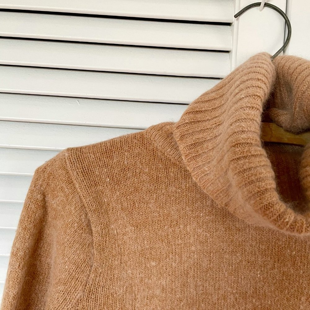 H&M Fluffy Turtleneck in Tan - Picture 2 of 4